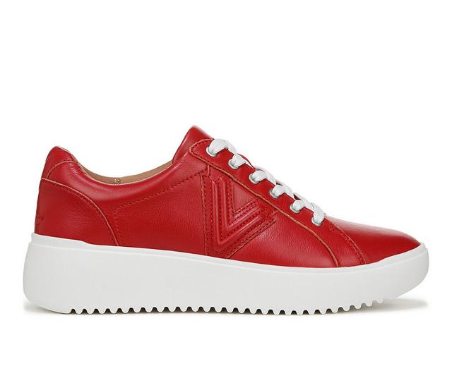 Women's Vionic Kearny Lace-Up Sneakers in Red color