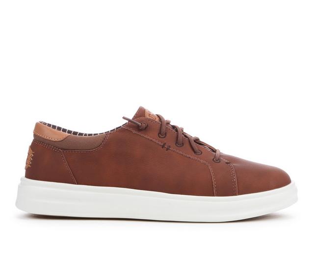 Men's HEYDUDE Paul Pro Classic Dress Shoes in Cognac color