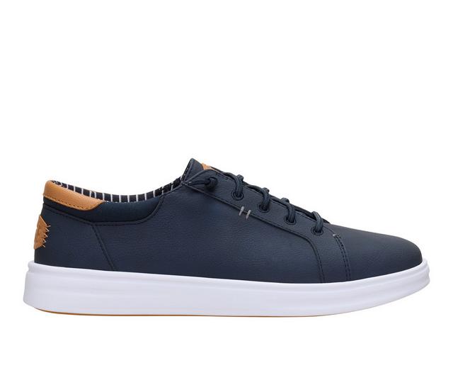 Men's HEYDUDE Paul Pro Classic Dress Shoes in Dark Navy color