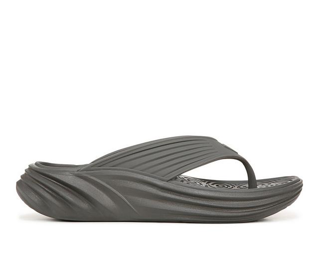 Women's Vionic Tide Rx Flip-Flops in Charcoal color