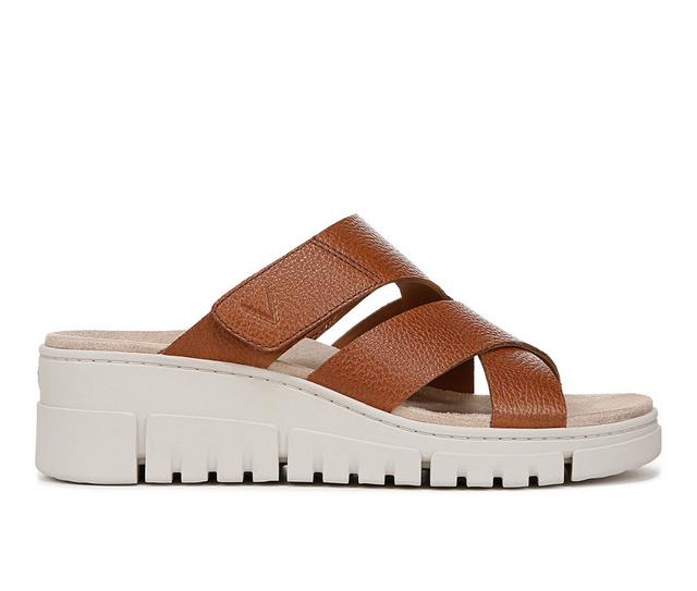 Women's Vionic Uptown Sunset Wedges in Brown color