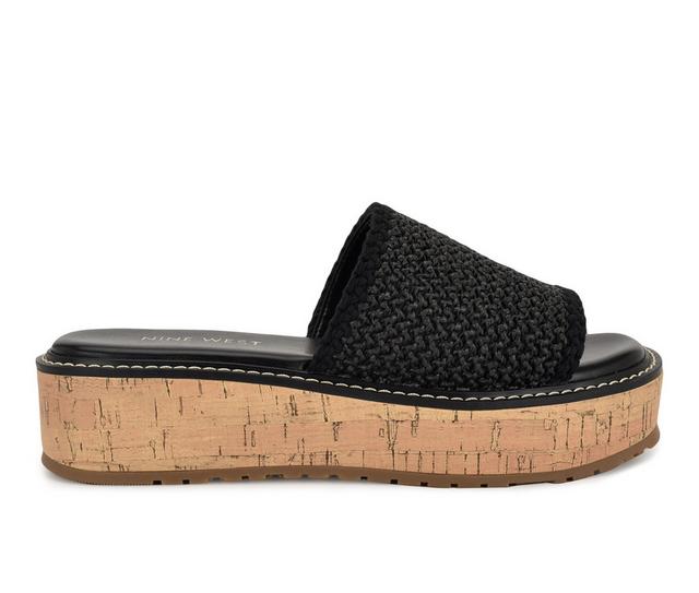 Women's Nine West Keller Wedges in Black color