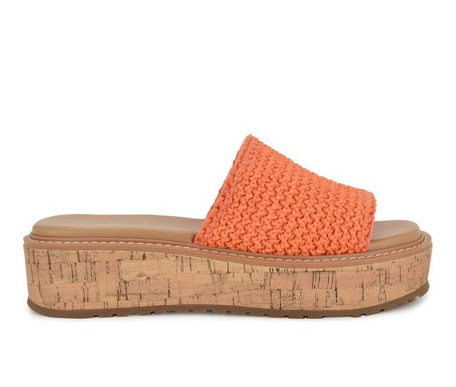 Women's Nine West Keller Wedges in Orange color