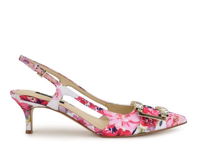 Women's Nine West Neeri Pumps in Pink Floral color