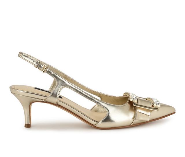 Women's Nine West Neeri Pumps in Gold color