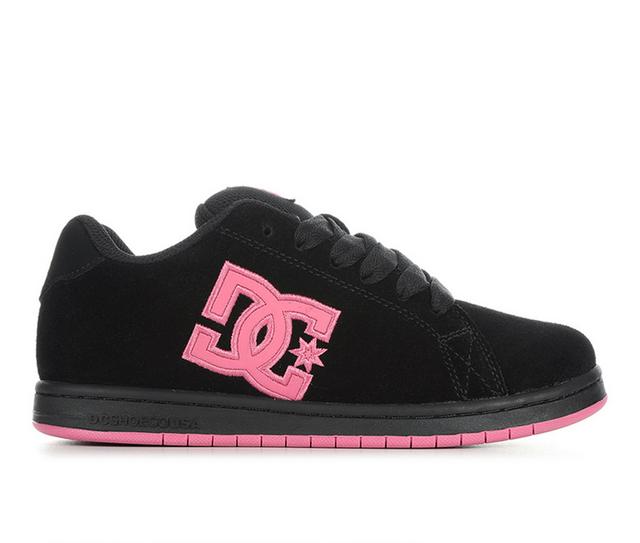 Girls' DC Little Kid & Big Kid Gaveler SE Skate Shoes in Blk/Blk/Pink color