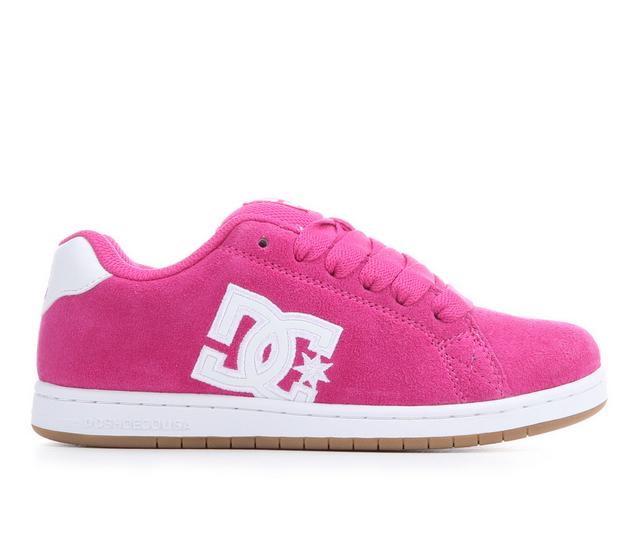 Girls' DC Gaveler SE Sneakers in Pink/Wht/Gum color