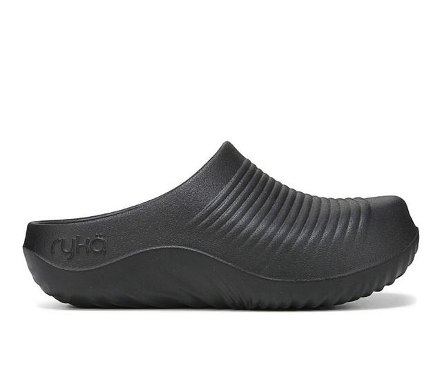 Women's Ryka Recovery Clogs in Black color