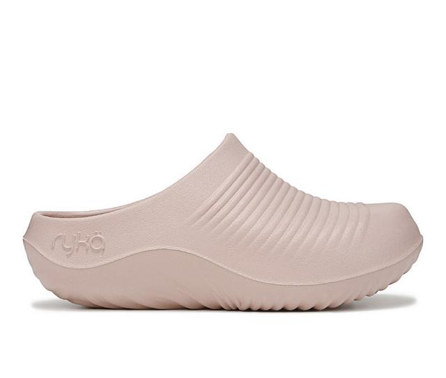 Women's Ryka Recovery Clogs in Dusty peach color