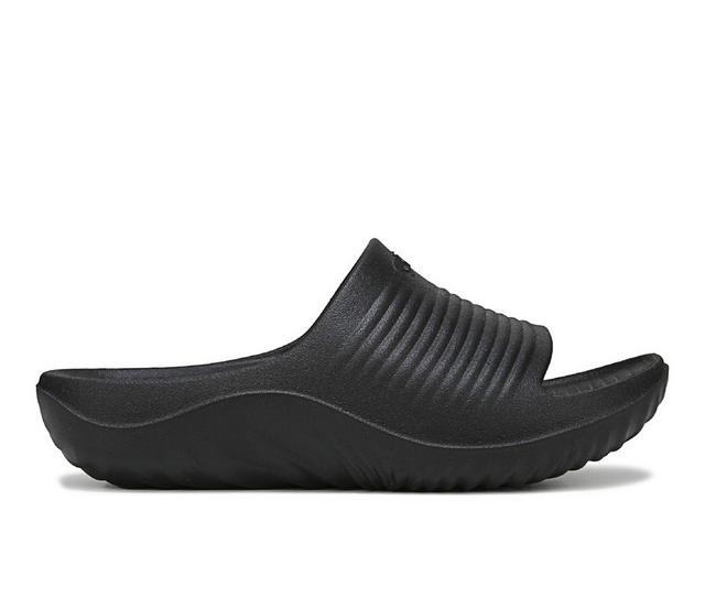Women's Ryka Recovery Slide in Black color