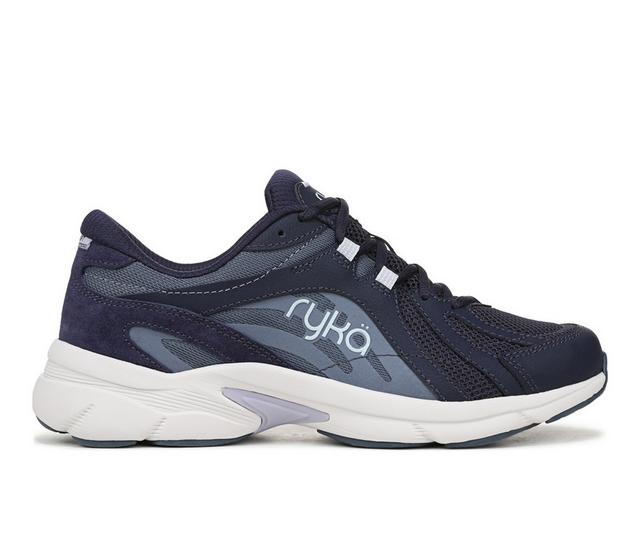 Women's Ryka Skylift Walking Sneaker Walking Shoes in Academy Blue color