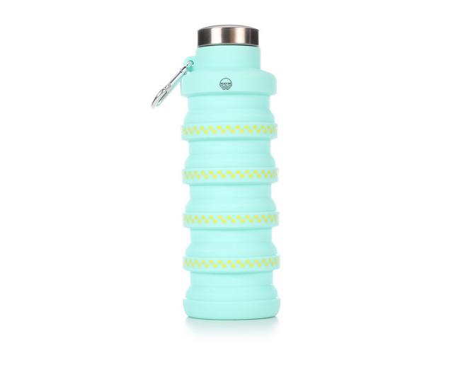 MAYIM HYDRATION Pattern Retractable Waterbottle in Teal Flowers color
