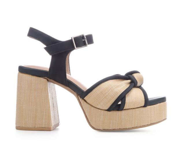 Women's MIA Roxie Dress Sandals in Natural/Black color
