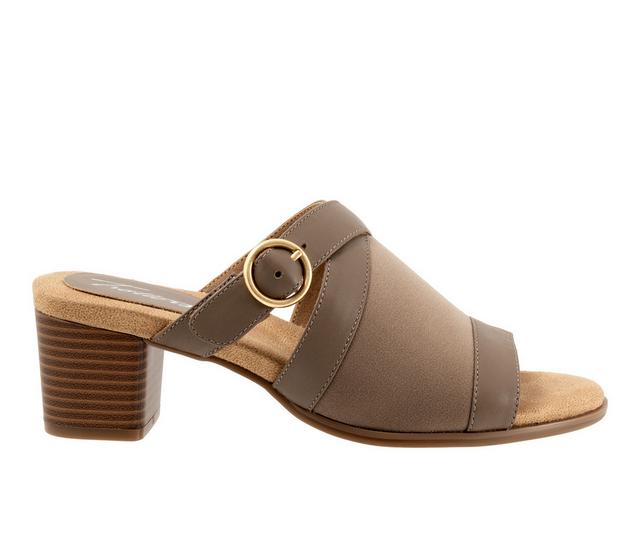 Women's Trotters Mitzie Dress Sandals in Taupe color