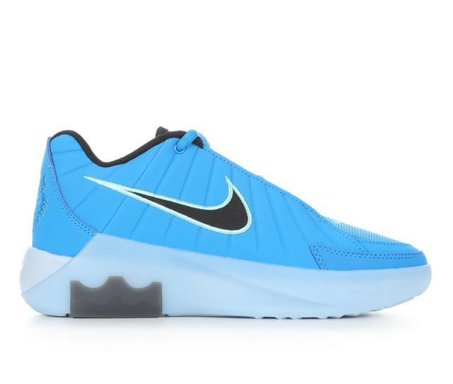 Boys' Nike Lebron Witness IX Gradeschool Basketball Shoes in Blue Ice color