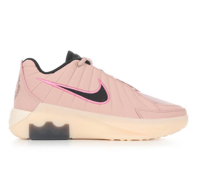 Boys' Nike Lebron Witness IX Gradeschool Basketball Shoes in Chalk Pink color