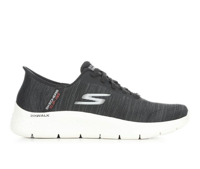 Men's Skechers 216905 Go Walk Flex Slipin Walking Shoes in Black/White color