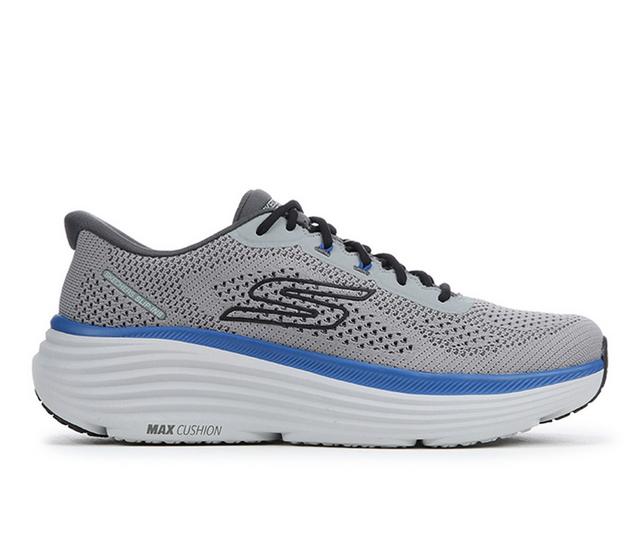 Men's Skechers 220622 Max Cushion Endeavor Slipin Running Shoes in Grey/Blue color