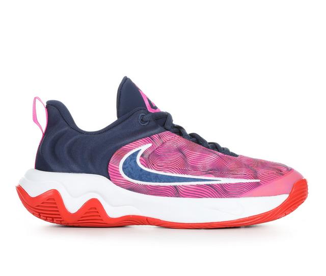 Nike Giannis Immortality 4 SE Gradeschool Basketball Shoes in Picante/Nvy/Pnk color