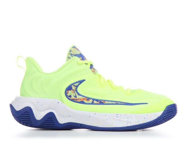 Nike Giannis Immortality 4 SE Gradeschool Basketball Shoes in Volt/GameRoyal color