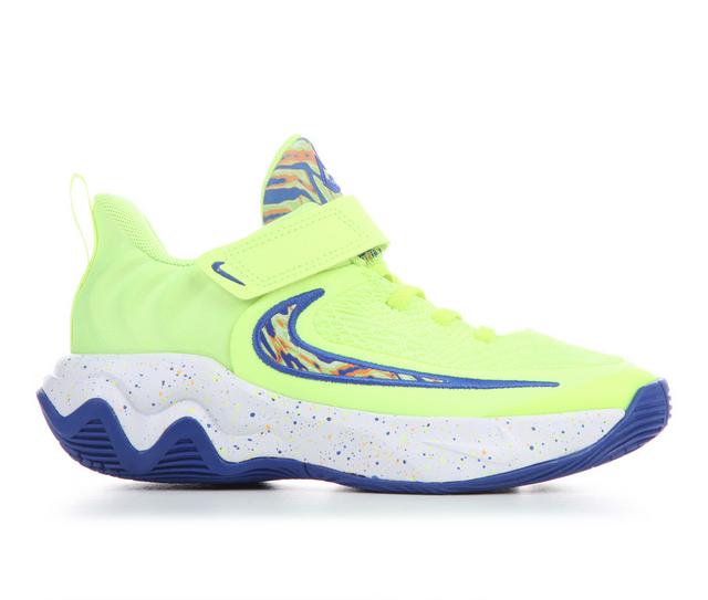 Boys' Nike Little Kid Giannis Immortality 4 SE Basketball Shoes in Volt/GameRoyal color