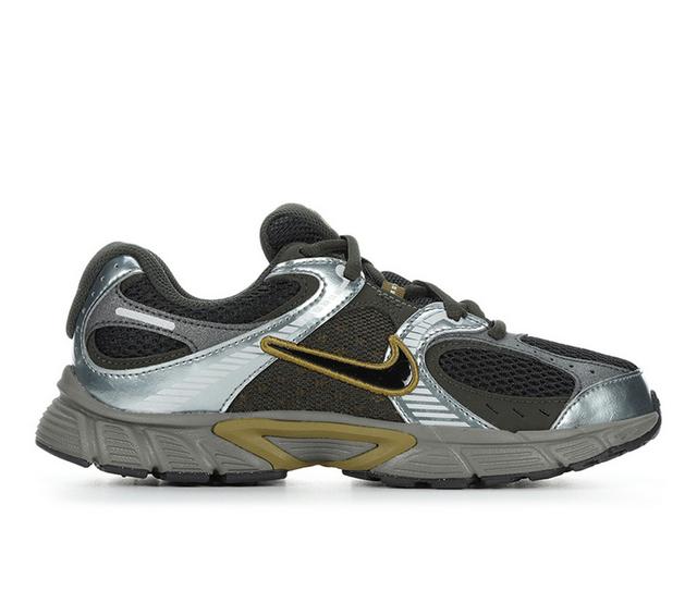 Kids' Nike Big Kid V5 RNR Running Shoes in Olive/Blk/Smoke color