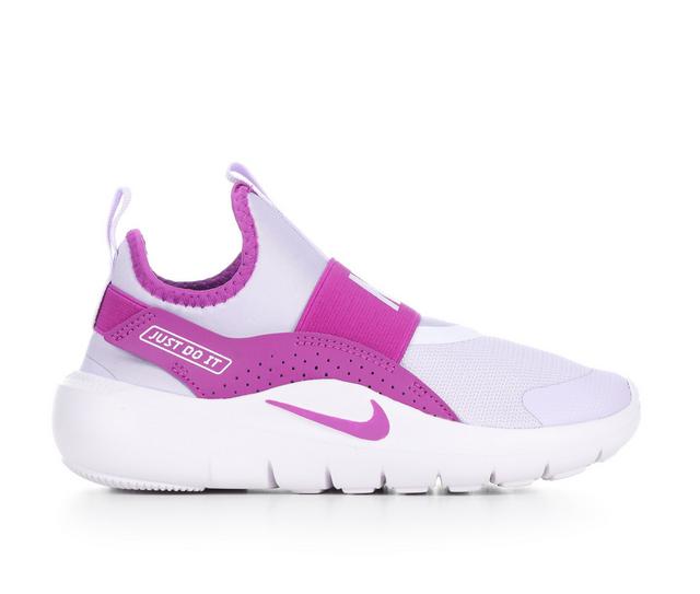 Girls' Nike Flex Runner 4 Girls Preschool 10.5-3 Running Shoes in Violet/Grape color