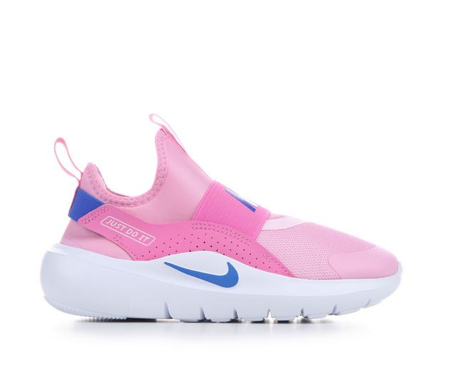 Girls' Nike Flex Runner 4 Girls Preschool 10.5-3 Running Shoes in Pnk/Blue/Pnk color