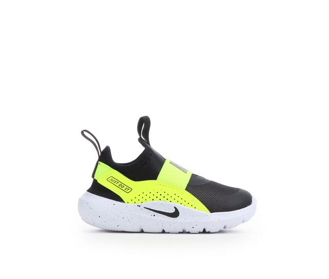 Boys' Nike Infant & Toddler Flex Runner 4 Running Shoes in Blk/Volt/Wht color