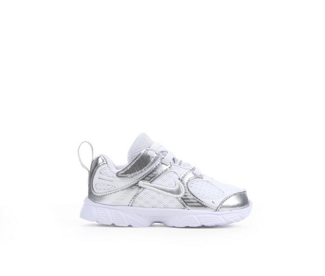 Kids' Nike Infant & Toddler V5 Runner Running Shoes in Wht/Silv/Plat color