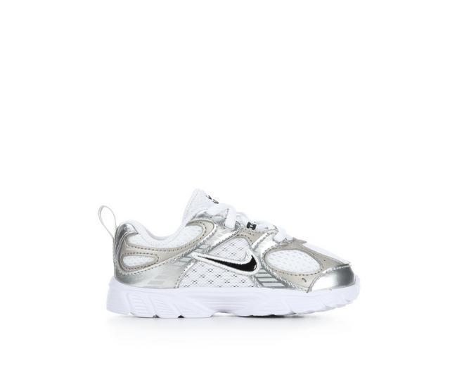 Kids' Nike Infant & Toddler V5 Runner Running Shoes in Wht/Blk/Gry color