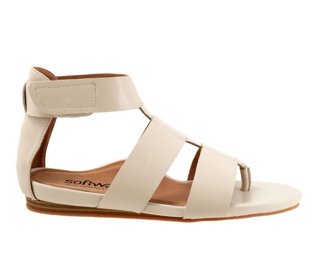 Women's Softwalk Cabo Sandals in Ivory color