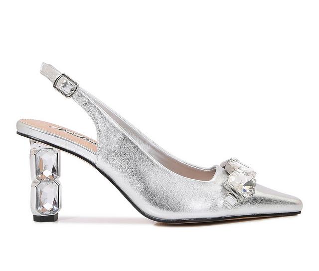 Lady Couture Glamour Pumps in Silver color