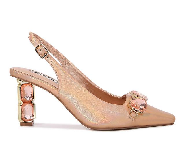 Lady Couture Glamour Pumps in Champagne color