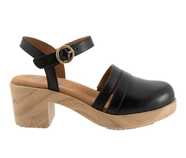Women's Softwalk Fillmore Clogs in Black color