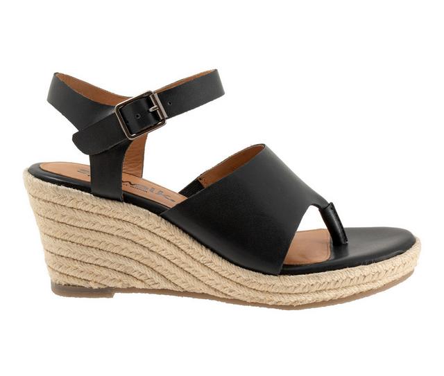 Women's Softwalk Hilo Wedges in Black color