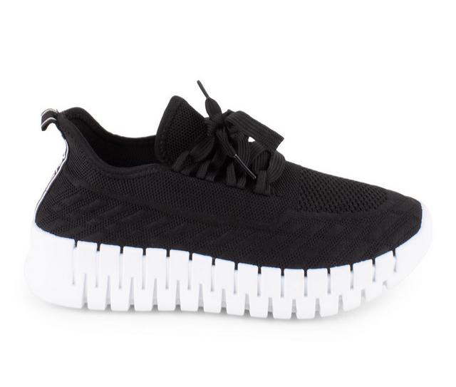 Women's Danskin Baton Sneakers in Black color