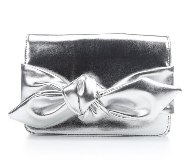 Sam & Libby Alani Bow Clutch in Silver color