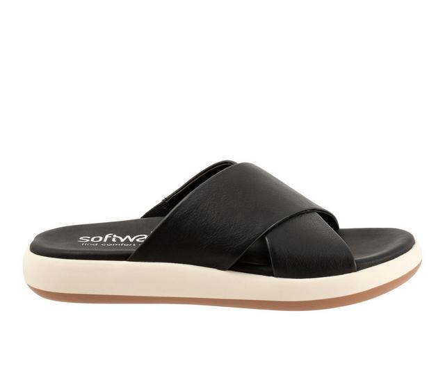 Women's Softwalk Jesi Sandals in Black color