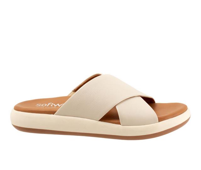 Women's Softwalk Jesi Sandals in Ivory color