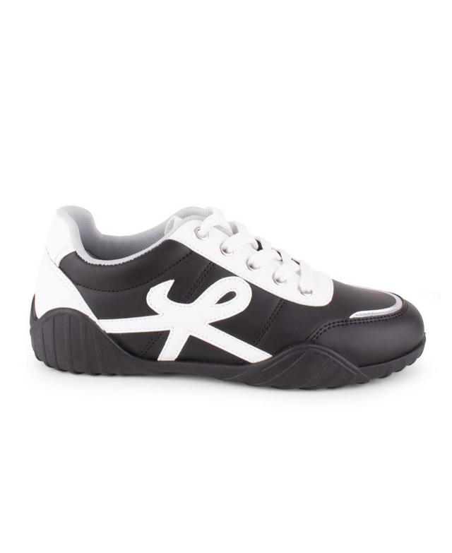 Women's Wanted Retro Sneakers in Black/White color