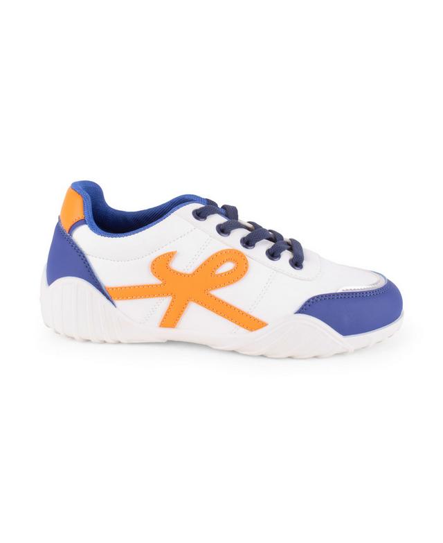 Women's Wanted Retro Sneakers in Blue/Orange color