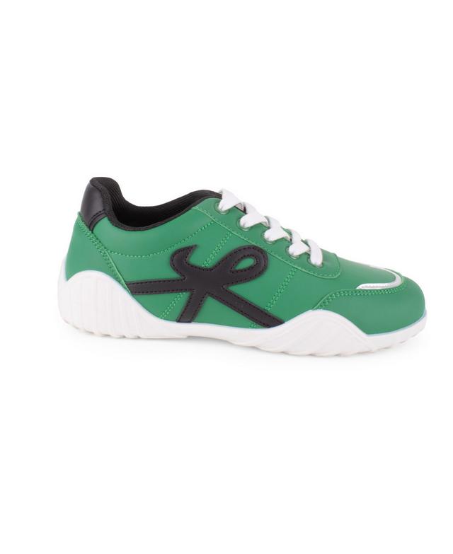 Women's Wanted Retro Sneakers in Green/Black color