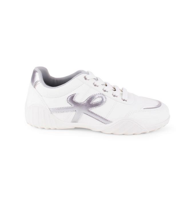 Women's Wanted Retro Sneakers in White/Silver color