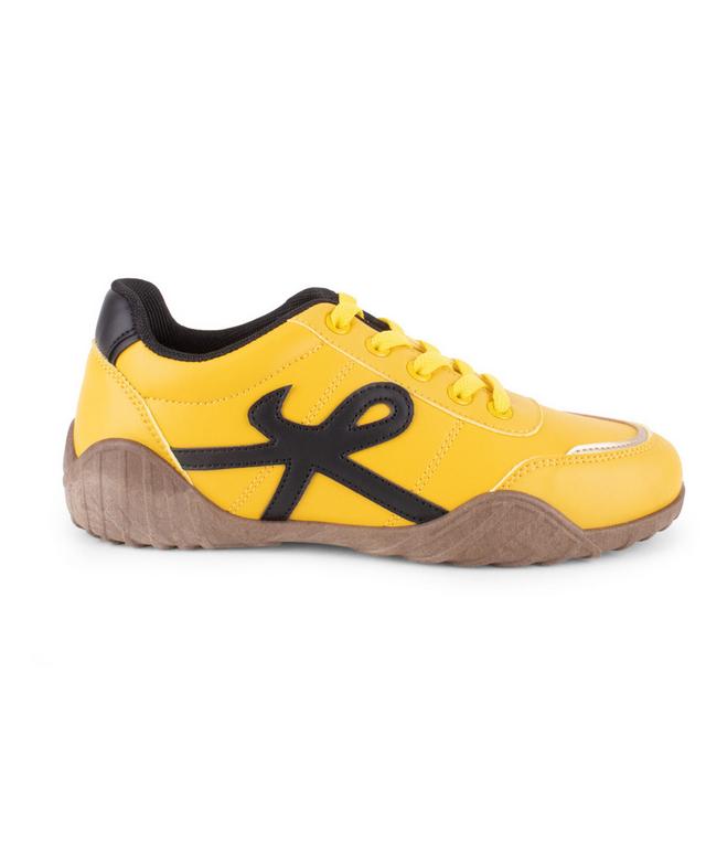 Women's Wanted Retro Sneakers in Yellow/Black color