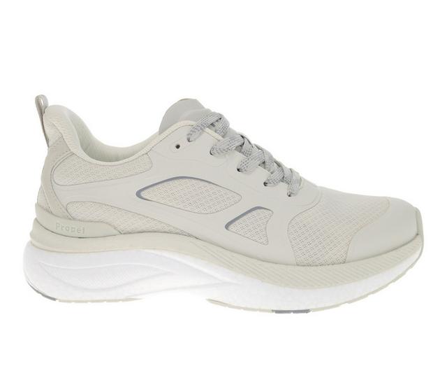 Women's Propet Durocloud 392 Walking Shoes in Onyx white color