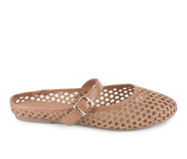 Women's Tahari Chatham Flats in Tan color
