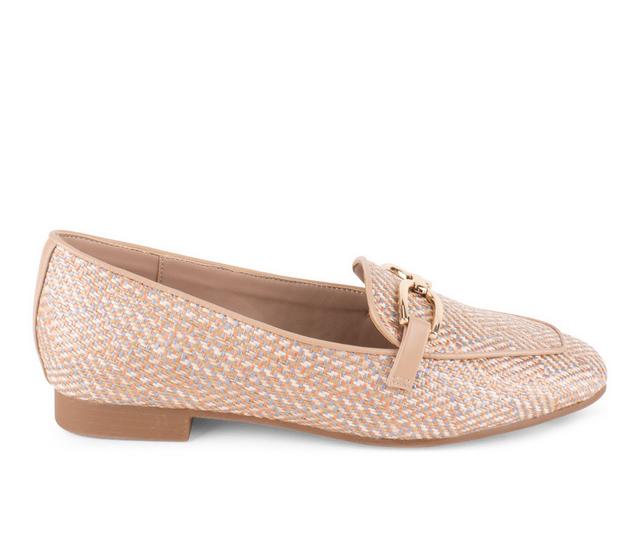 Women's Tahari Royal Loafers in Apricot color