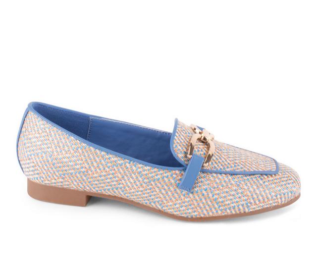 Women's Tahari Royal Loafers in Blue color