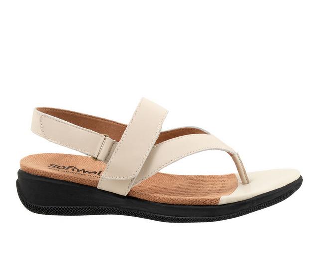 Softwalk Tracy Flip-Flops in Ivory color